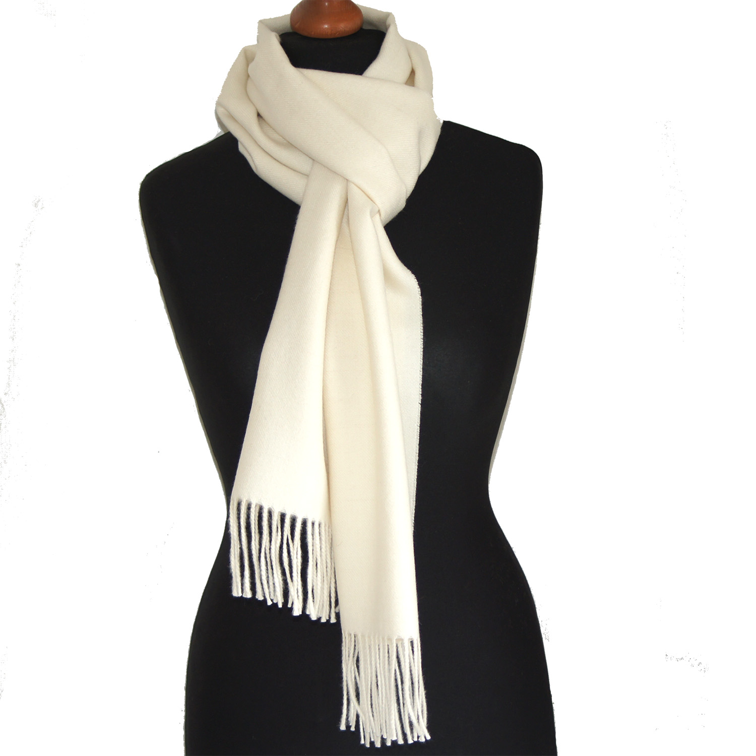 Webschal/wooven scarf Premium, Farbe/colour: weiß/white